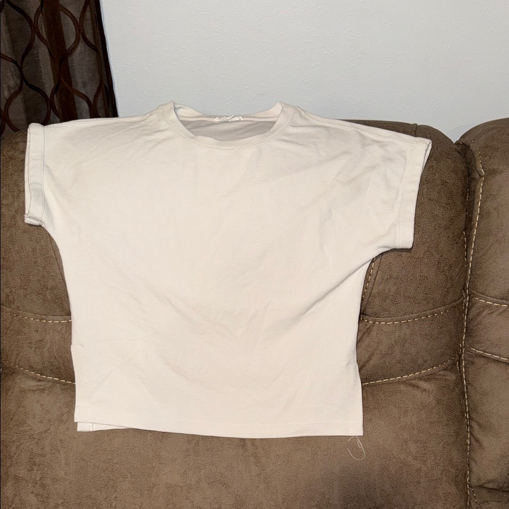 Splendid Cream Textured Top